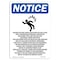 Signmission OSHA Notice Sign, 18" H, 12" W, Rigid Plastic, Hazard Electric Shock Sign With Symbol, Portrait OS-NS-P-1218-V-13315 - alternate 1